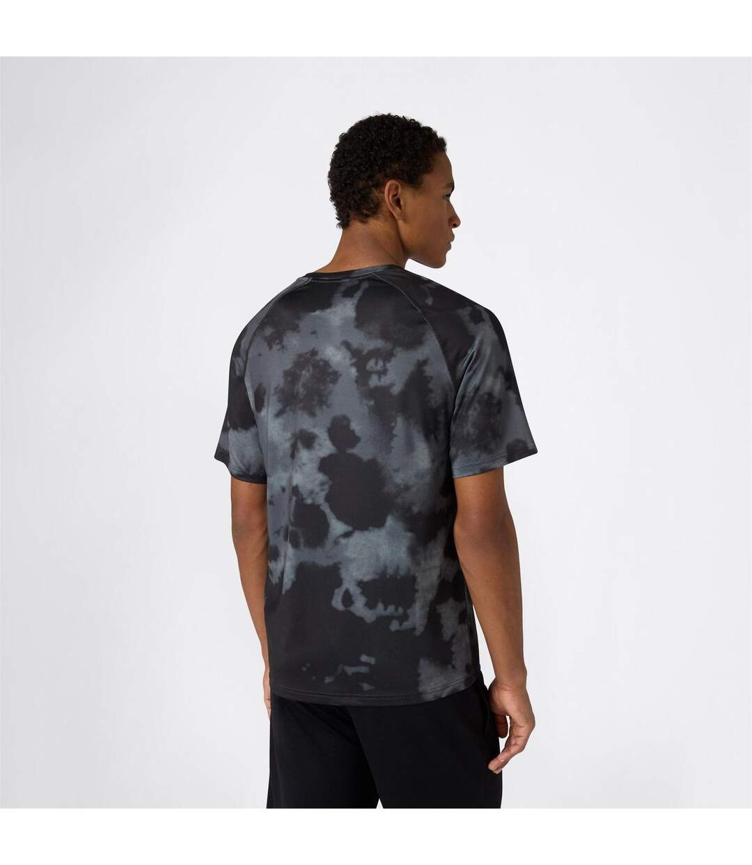 Mens Tie Dye Performance T-shirt Black Champion-4