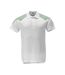 Unisex Adult Food & Care Polo Shirt White Grass Green Mascot-1