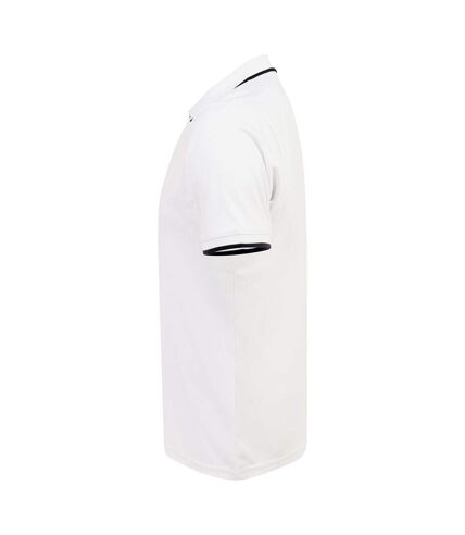 Henbury - T-shirt POLO - Hommes (Blanc/ bleu marine) - UTPC3835