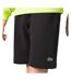 Short noir homme lacoste regular fit en molleton - l-1