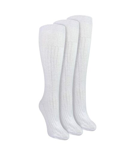 Sock Snob - Lot de 3 chaussettes hautes 100 % coton pour femme