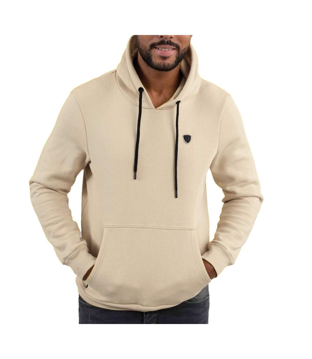 Sweat à Capuche Beige Homme Redskins Makit Poster - XL-1