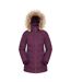 Womens/ladies isla ii long down jacket purple Mountain Warehouse