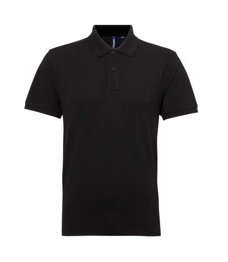 Asquith & Fox Mens Short Sleeve Performance Blend Polo Shirt (Black) - UTRW5350
