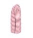 Mens Marine Striped Long-sleeved T-shirt White Red SOLS-3