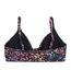 Womens/ladies bondi wrap bikini top jet black Animal-2