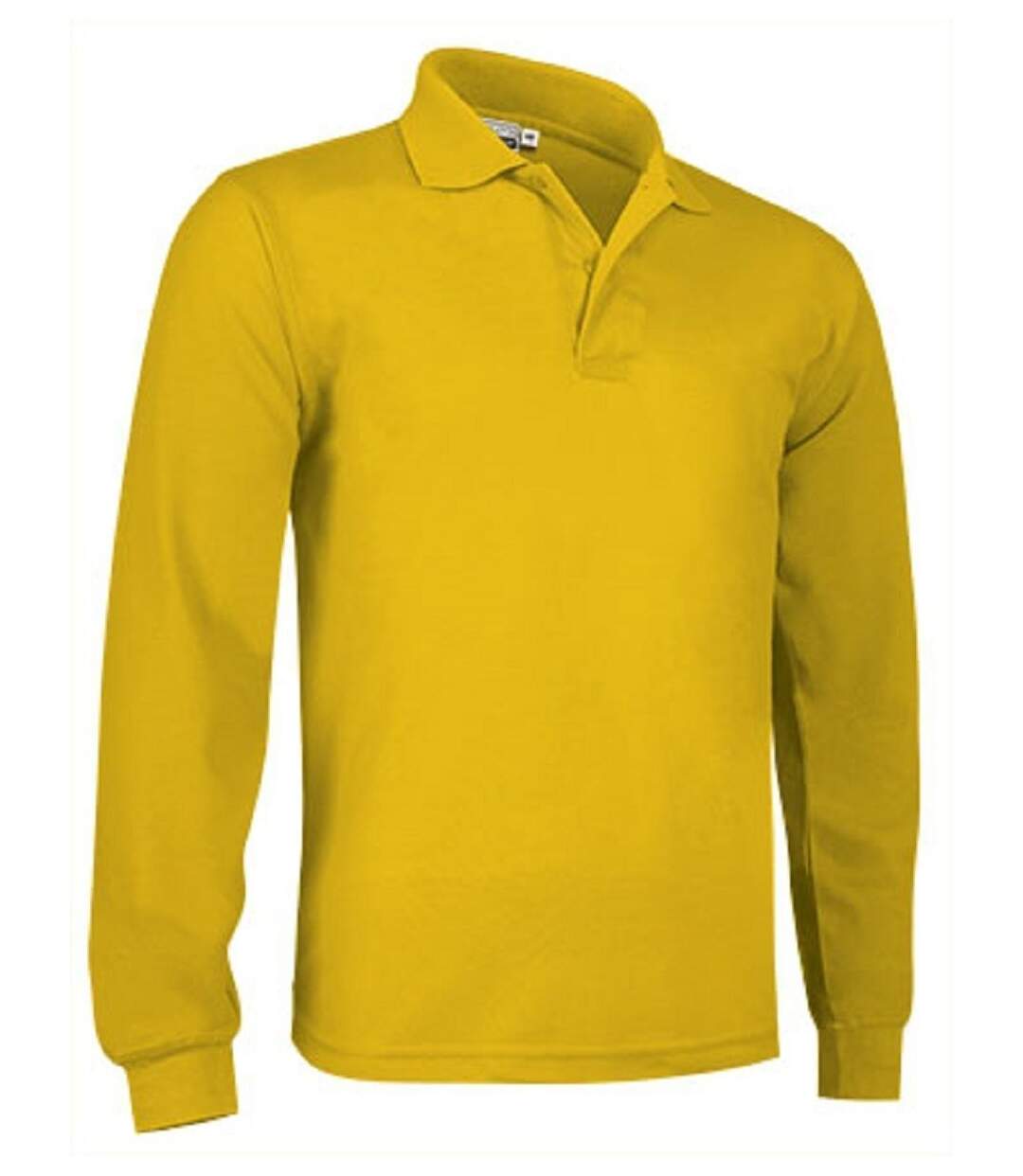 Polo manches longues - Homme - réf PREDATOR - jaune tournesol-1