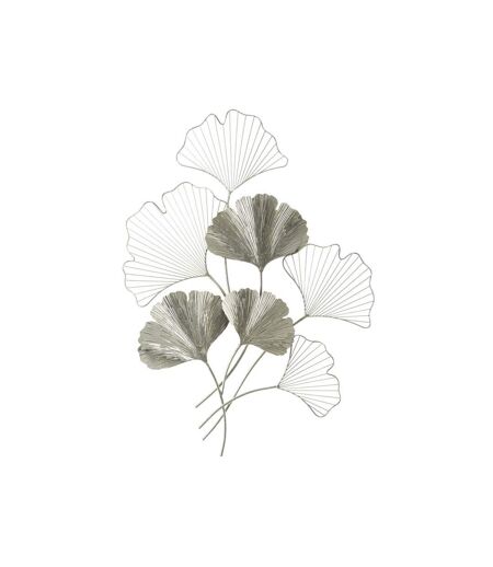Décoration Murale en Métal Goxy 86cm Argent