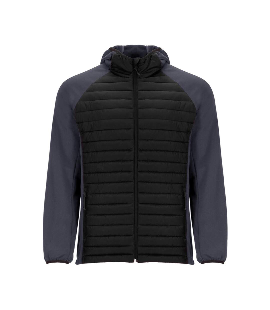 Unisex Adult Minsk Insulated Padded Jacket Lead Black Roly-1
