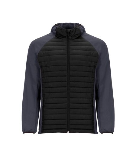 Unisex Adult Minsk Insulated Padded Jacket Lead Black Roly