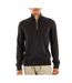 Pull 1/4 zip noir homme tommy hilfiger light - l-1