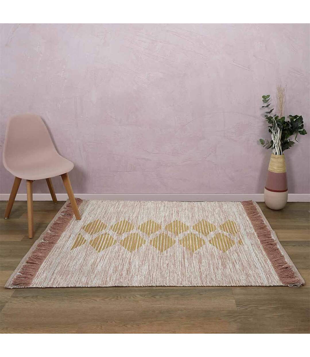 Tapis de Salon Imprimé 120x170cm Nude & Or-4