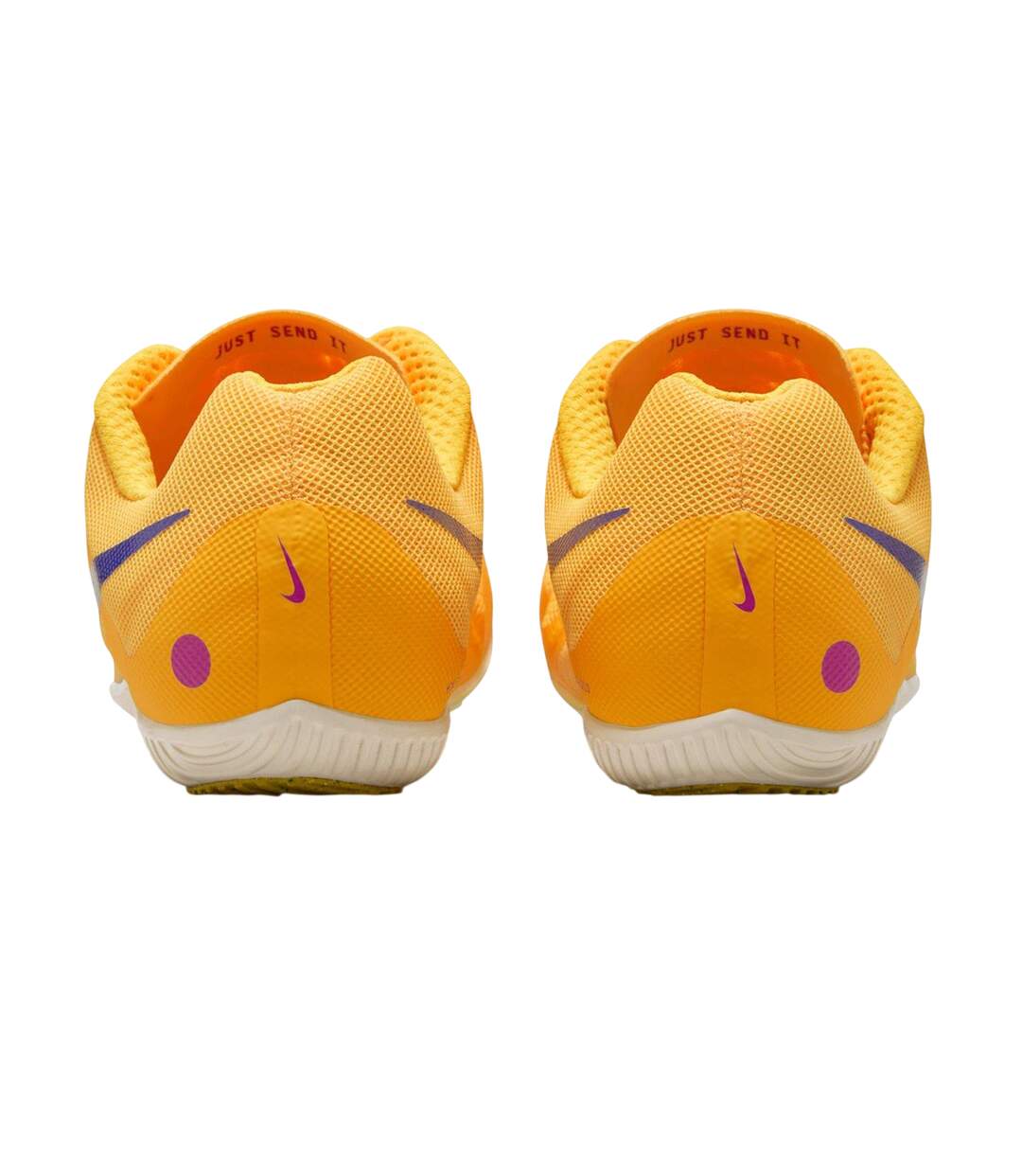 Mens Zoom Rival Multi Running Athletic Shoe Spikes Orange Citron Nike-2