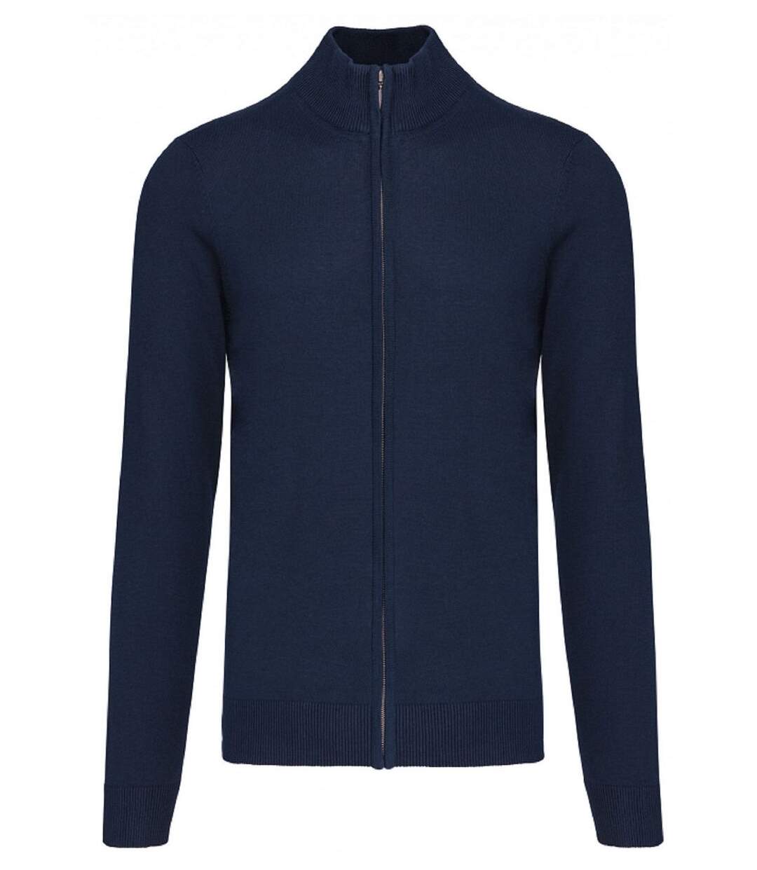 Gilet zippé cardigan K961 - homme - bleu marine-1