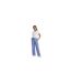 Womens/ladies Lyca Floral Wide Leg Trousers Dresden Blue Vero Moda-1