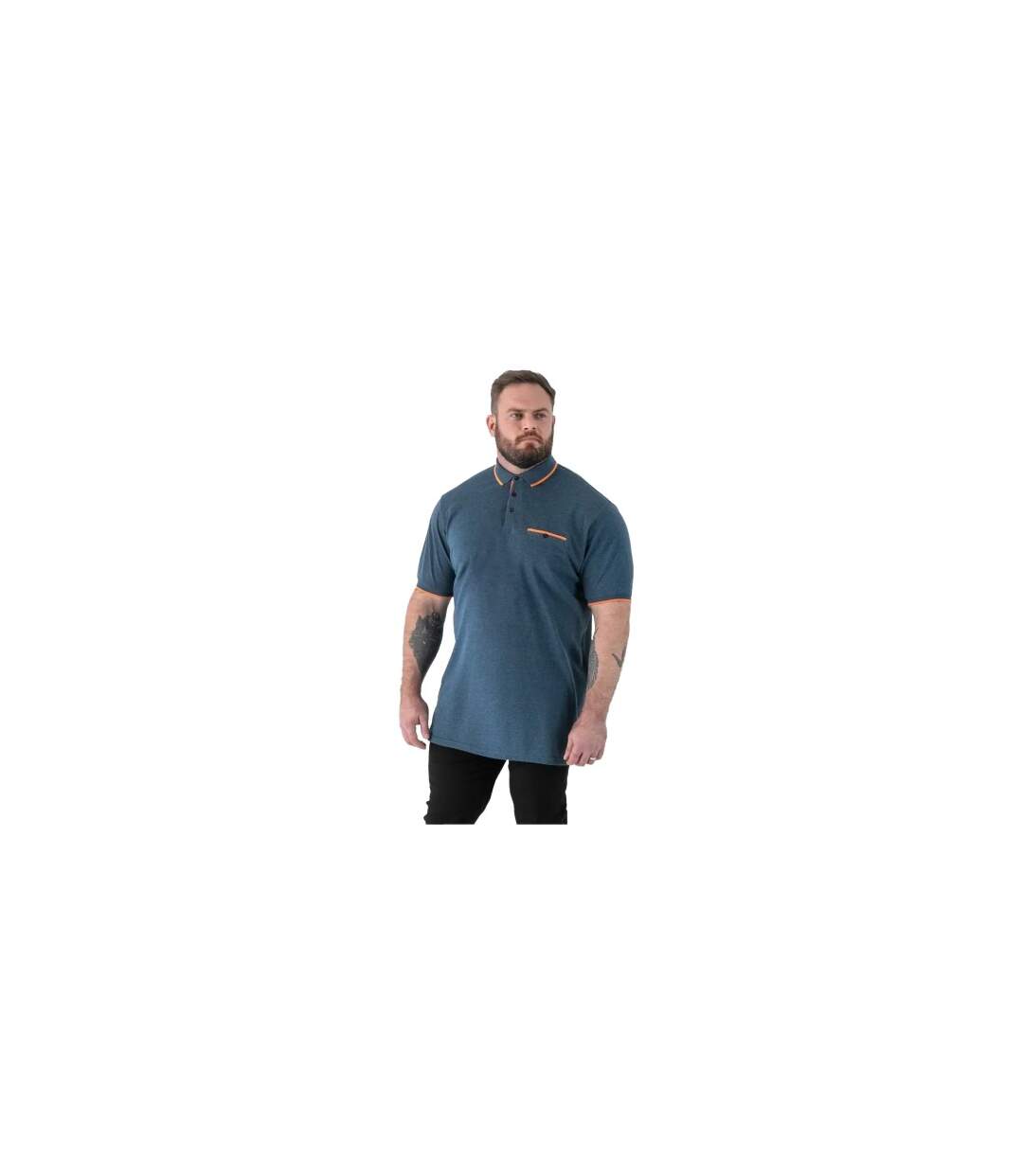 Polo Manches Courtes Taille Grand Harvey Homme Bleu Sarcelle Duke-1