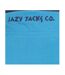 Womens/ladies Soft Touch Quarter Zip Sweatshirt Turquoise Lazy Jacks-3