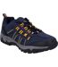 Mens jaguar walking shoes navy/yellow Hi-Tec