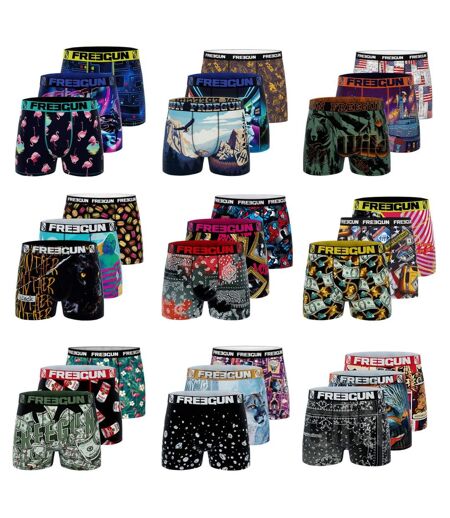 Pack Surprise de 3 Boxers microfibre homme Freegun