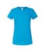 Womens/ladies iconic 150 t-shirt azure blue Fruit of the Loom-1