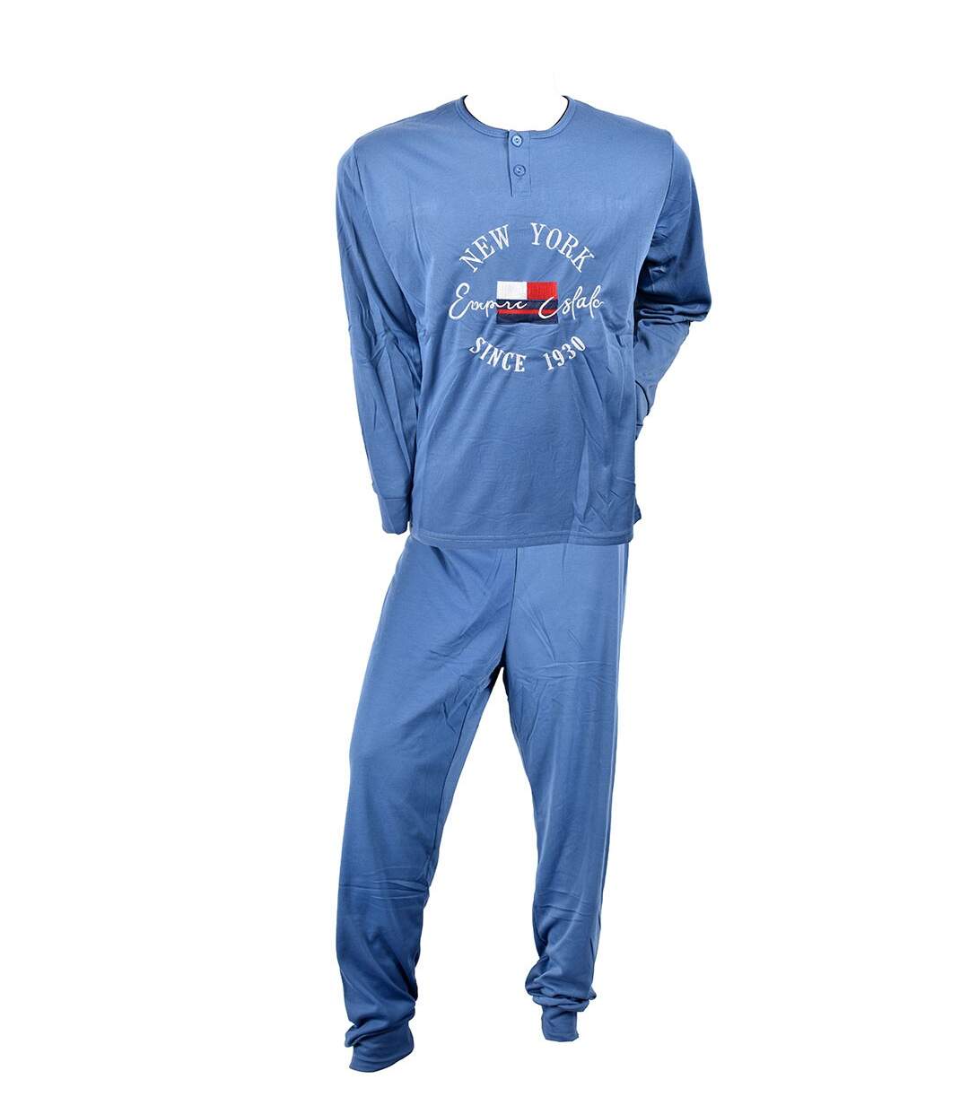 Pyjama Homme Long SWEET SECRET Q2752 NEW YORK BLEU-1