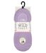 2 Pack Ladies Bamboo No Show Socks | Novelty Cushioned Socks with Heel Grip-2