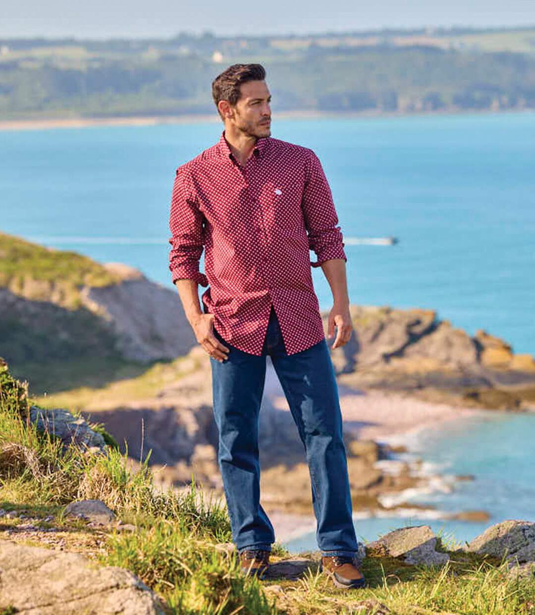 La Chemise en Popeline à Micromotifs-2