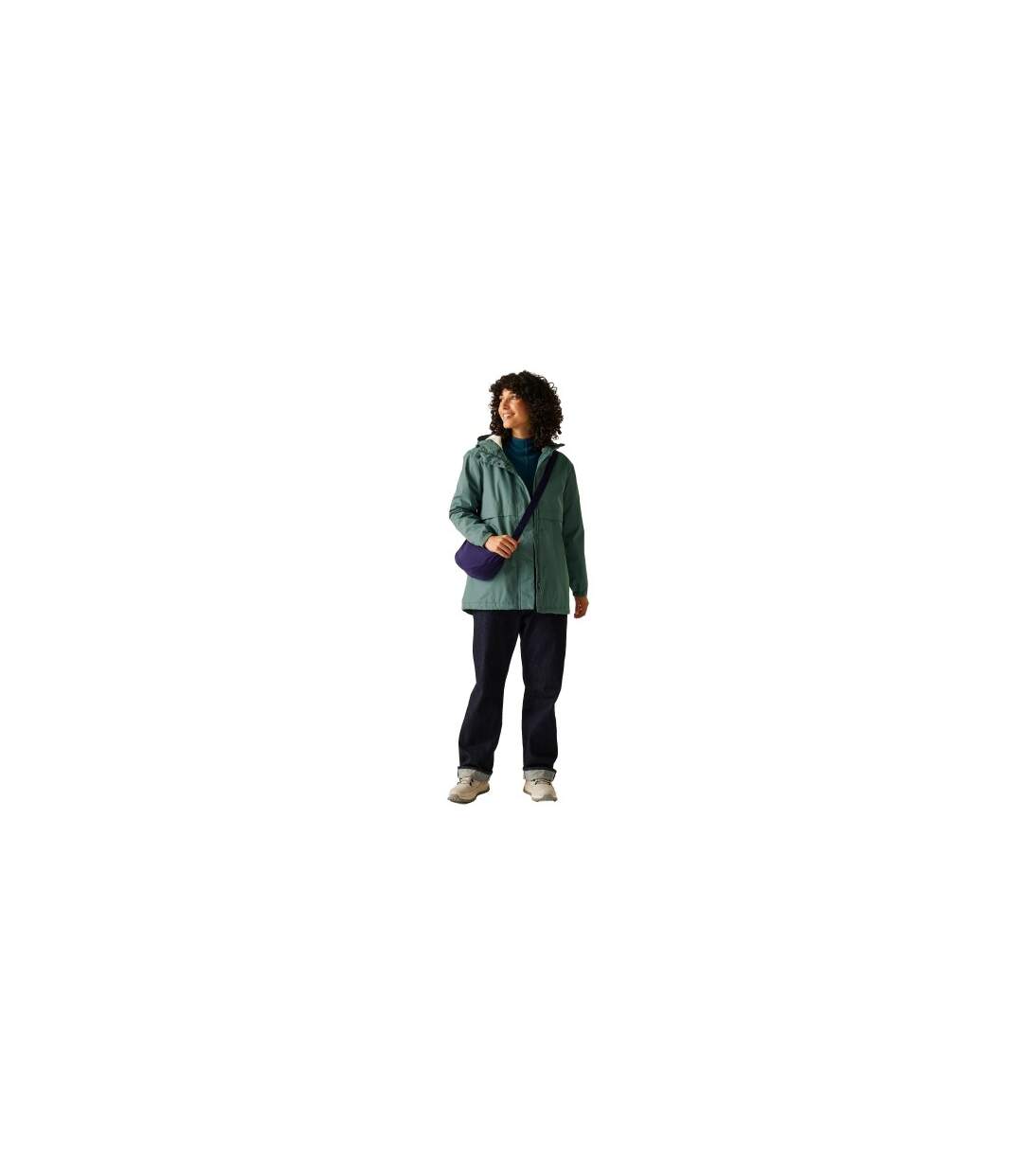 Womens/ladies Brielly Insulated Waterproof Jacket Spruce Green Light Vanilla Regatta-1