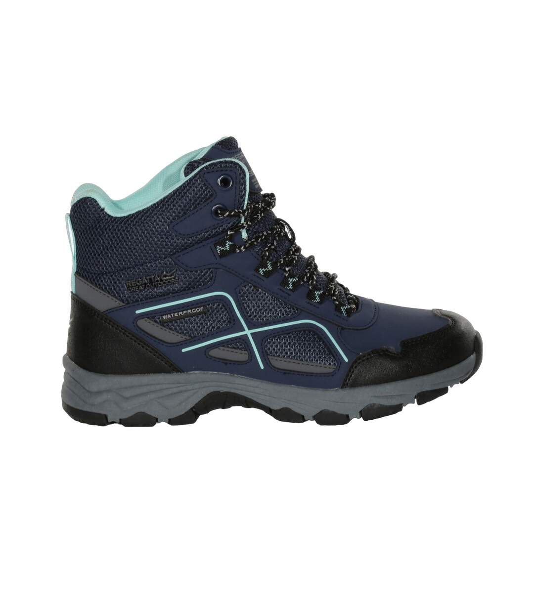 Womens/ladies lady vendeavour walking boots navy/amazonite Regatta-3