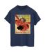 Disney Femme/Ladies Big Hero 6 Baymax Flying Baymax Newspaper Cotton Boyfriend T-Shirt (Bleu marine) - UTBI15472-1