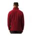 Mens artisan fleece jacket burgundy/brown Premier