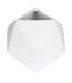 Vase Déco en Céramique Geometrik 15cm Blanc-1