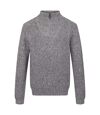Regatta Mens Kaison Marl Knitted Half Zip Sweater (Dark Grey)
