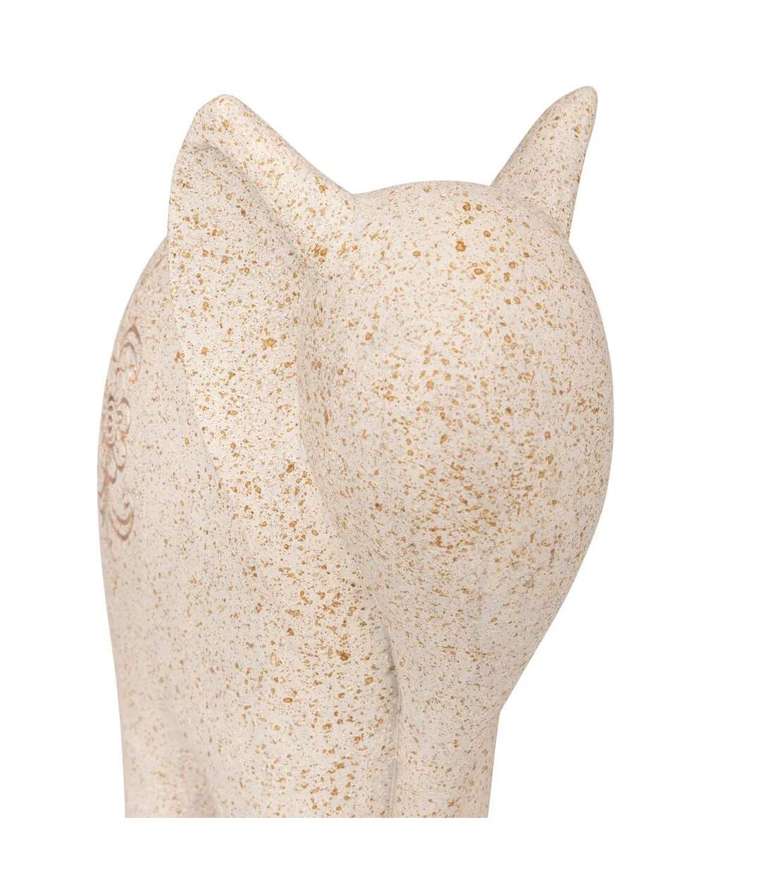Statuette Éléphant en Résine Nola 23cm Beige-2
