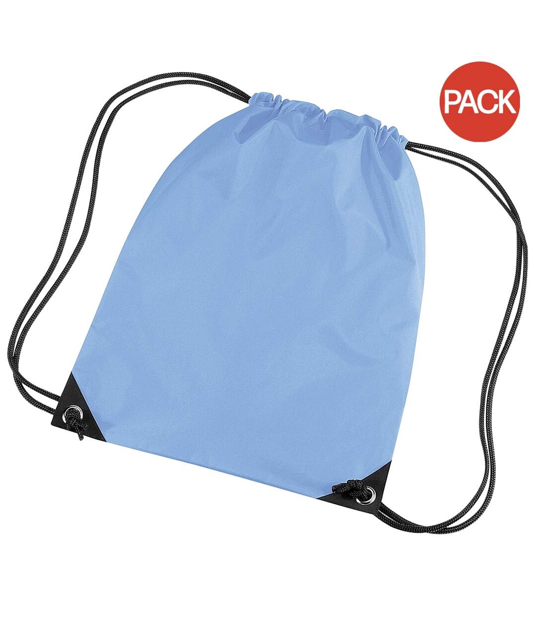 Lot de 2  Sac de gym 11 litres taille unique bleu ciel Bagbase-1