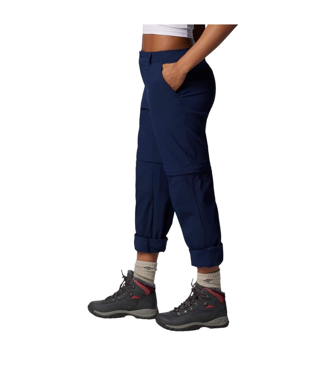 Pantalon À Poches Leslie Femme Bleu Marine Columbia-3