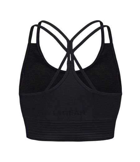 Womens/ladies Seamless Sports Bra Black LA Gear