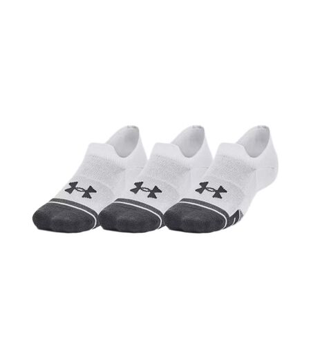 Lot de 3 paires de chaussettes blanc/gris mixte under armour ua performance tech 3