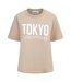 Womens/ladies Tokyo T-shirt Summer Sand Blank Essentials-2