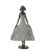 Statue Fille en Résine Ciel 54cm Gris-2