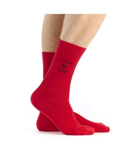 Chaussette motif love red