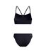 Maillot De Bain 2 Pièces Motif/style Logo Femme Noir Speedo-3