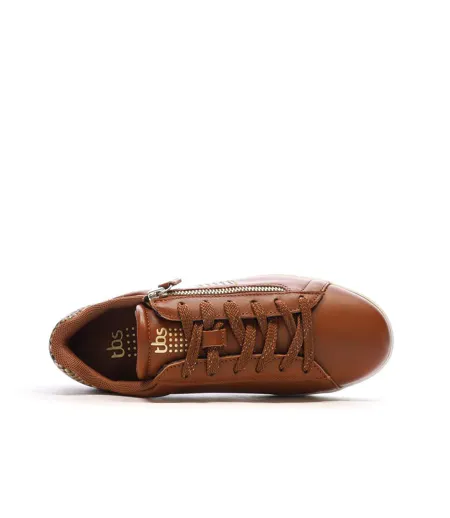 Baskets cognac femme tbs lorazip