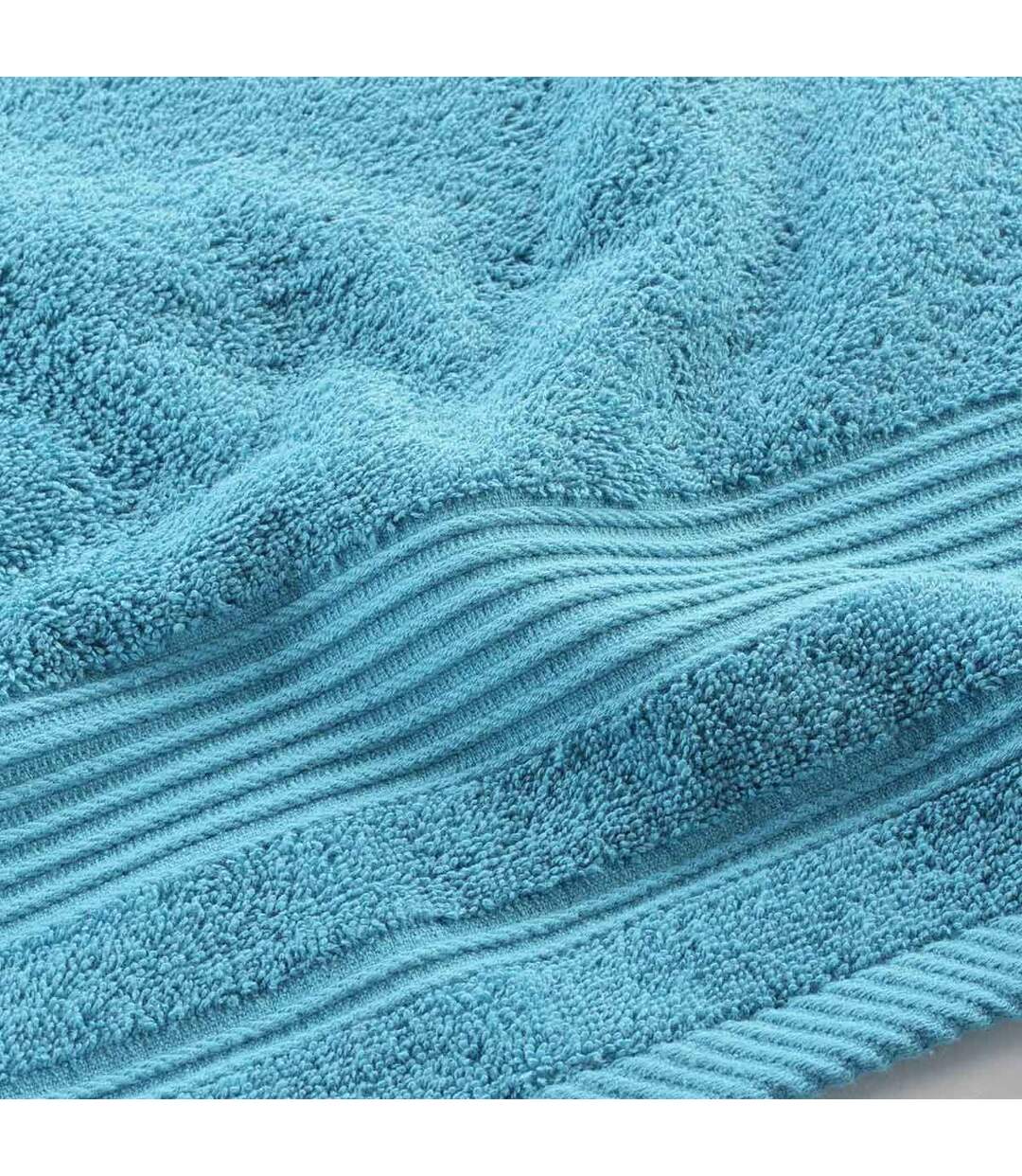 Serviette de Toilette Tendresse 50x90cm Bleu Paon-3