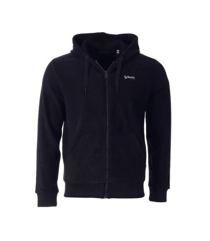 Sweat Zippé Marine Homme Schott Hood - L