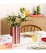 Vase Rayé en Dolomite Fruity 23cm Multicolore-2