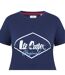 T-shirt Motif/style Logo Diamant Femme Bleu Marine Lee Cooper-3