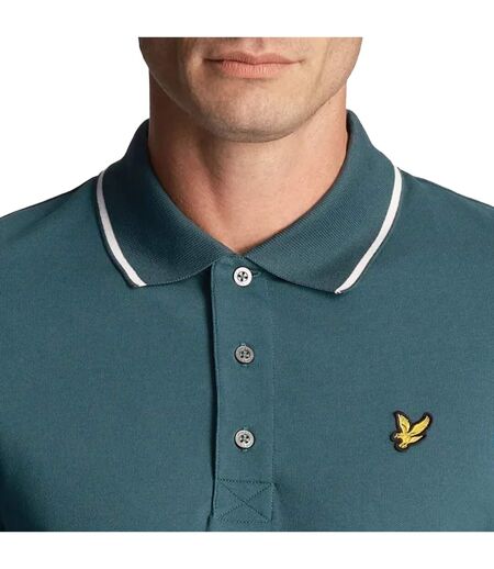 Polo Homme Vert Blanc Lyle & Scott