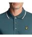 Polo Homme Vert Blanc Lyle & Scott-4