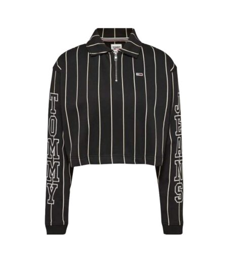 Sweat Motif/style Rayé Femme Noir Tommy Hilfiger